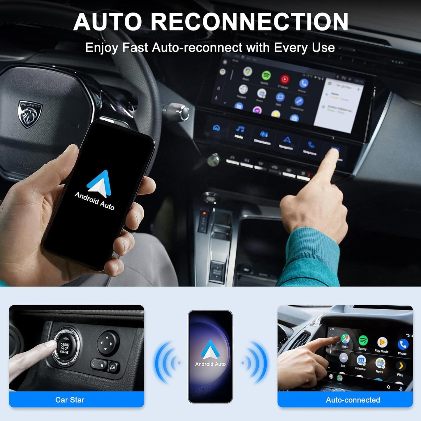 Android Auto Wireless Adapter Free Shipping around Metro Vancouver One Year Warranty